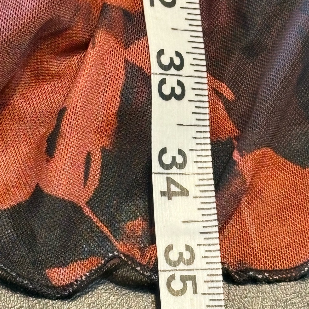 Madison + Hudson Chic Black and Rust Floral Long Sleeve Dress size M NWT - Picture 11 of 11